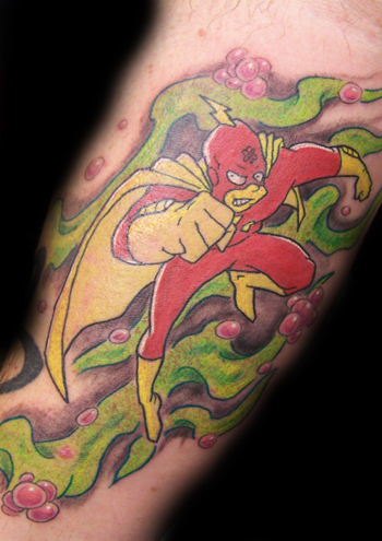 Color tattoos Tattoos atomic man